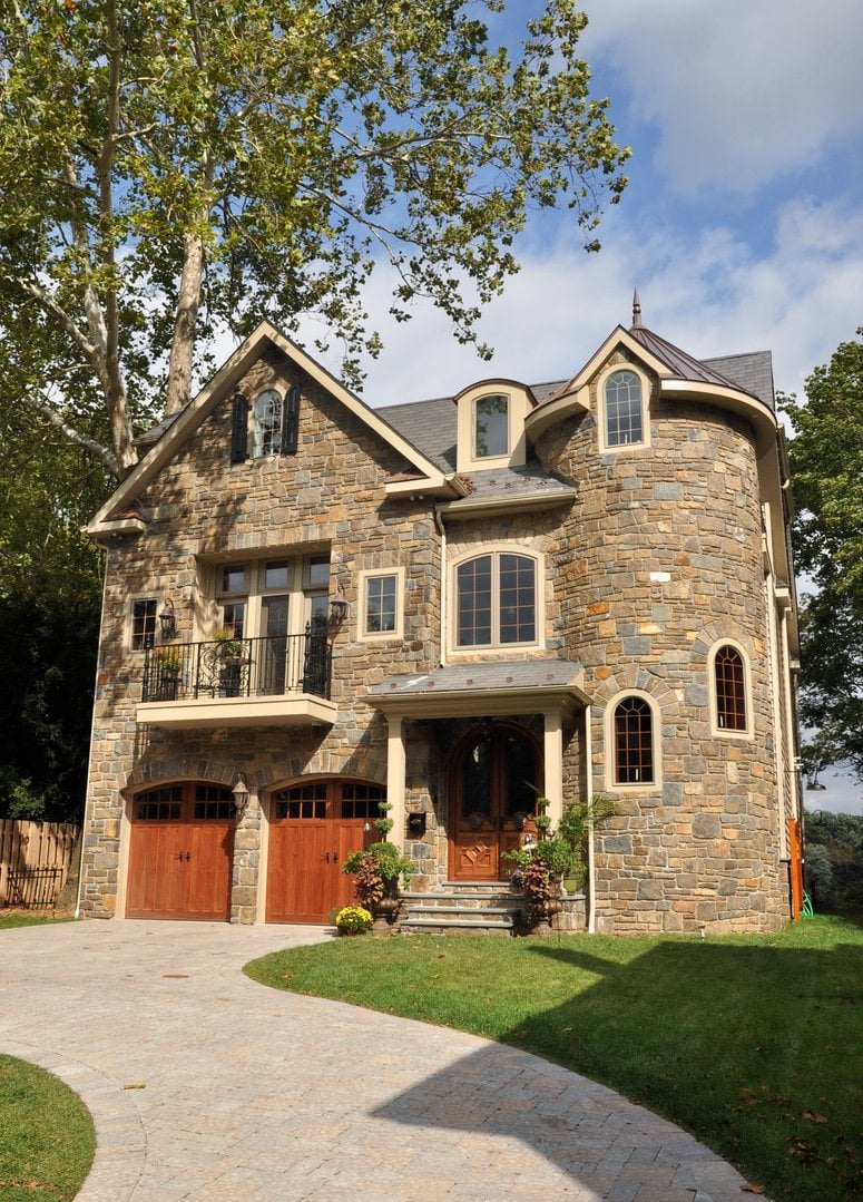 Stone Turret House  Ralph C Fey AIA Architects PC